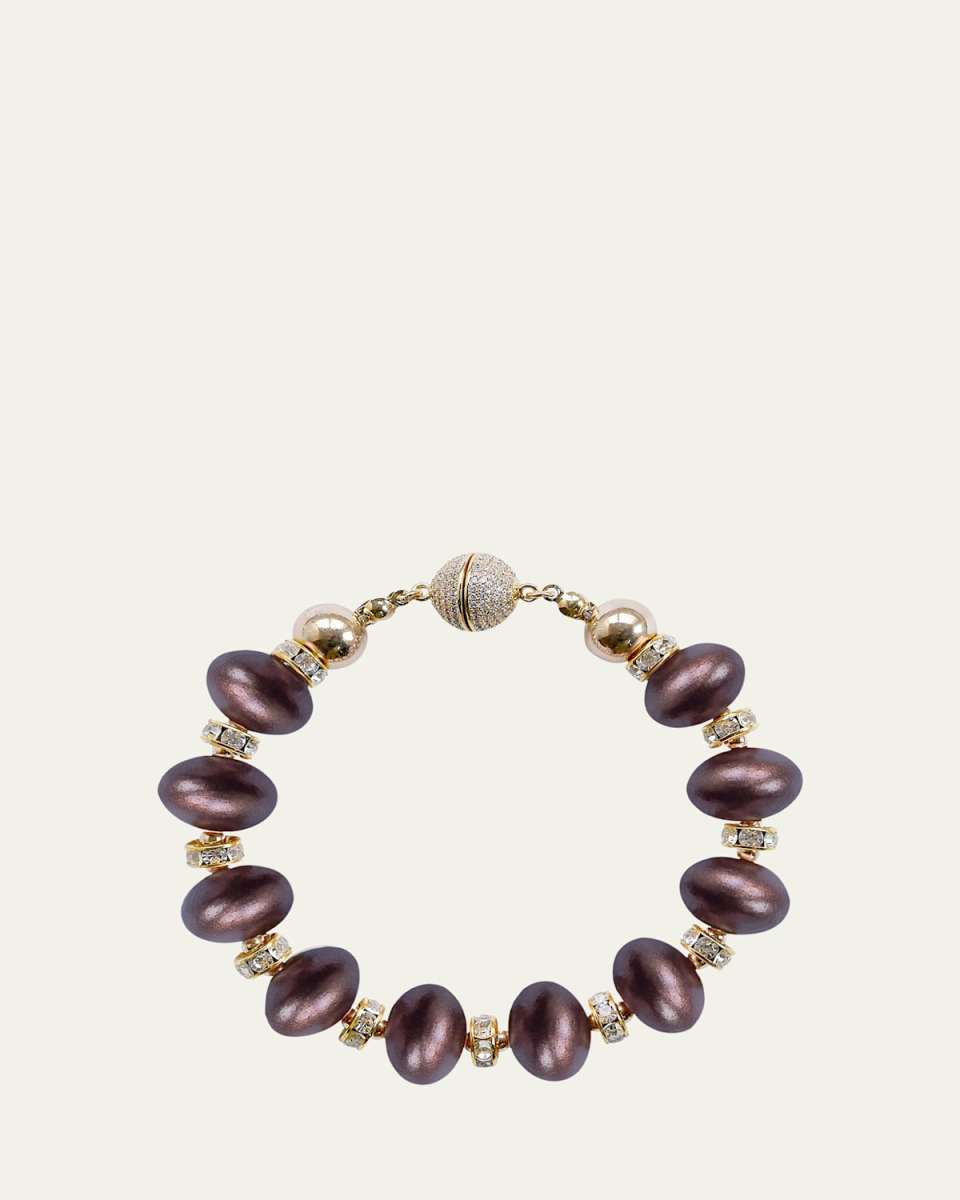 Mika Chocolate Cherry Bracelet, 8.5"L